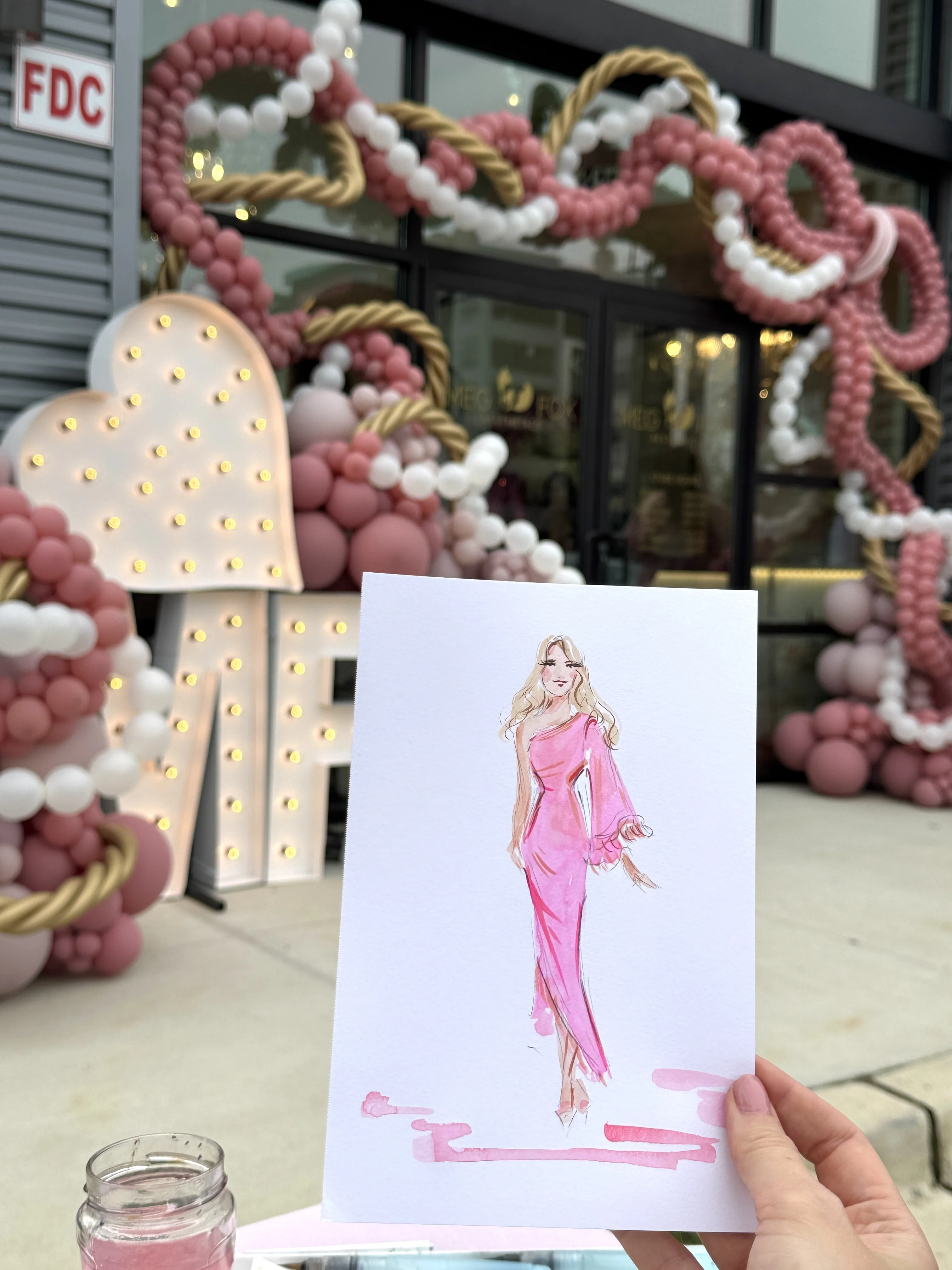 Wedding painter detail shot